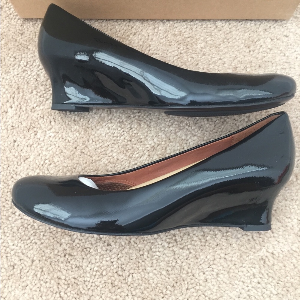 Gentle Souls “Joyus” Patent Leather Wedges